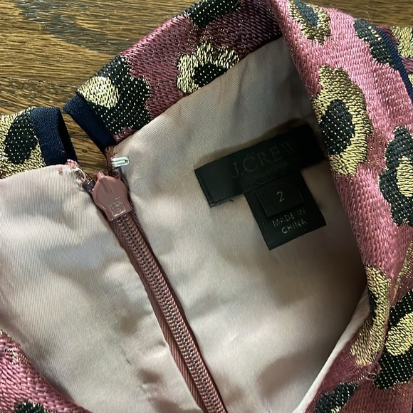 J Crew Jacquard Flowered Mod Sleeveless Peter Pan Collar Top - Picture 2 of 3